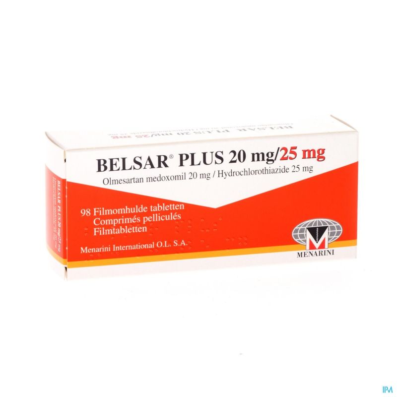Belsar Plus 20mg/25mg Comp Pell 98