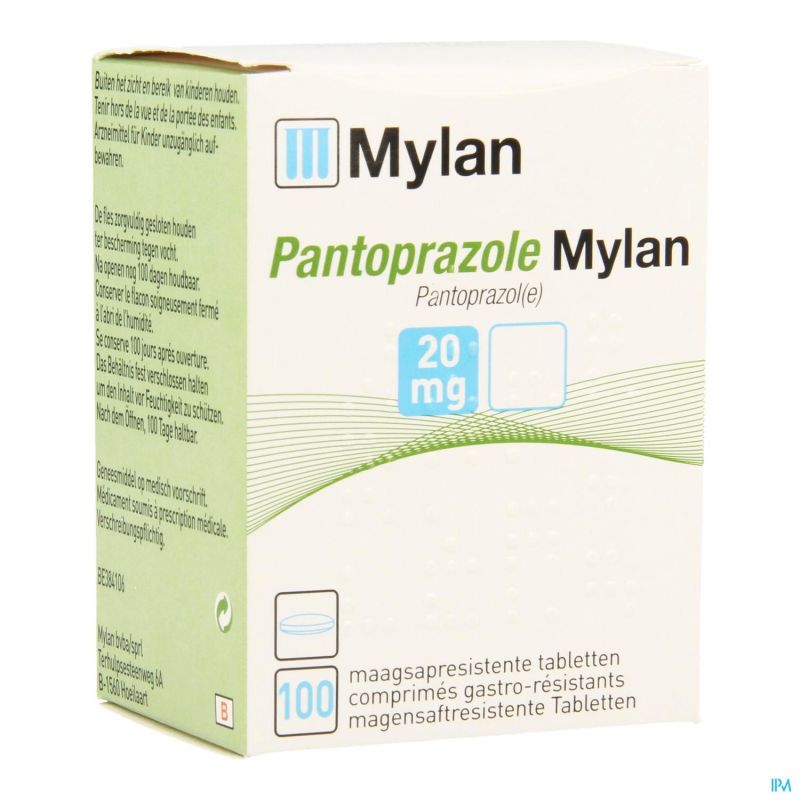 Pantoprazole Mylan Comp Gastro Resist 100 X 20mg