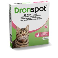 Dronspot 60mg/15mg Spot-on Chat Moyen2,5-5kg Pip2