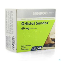 Orlistat Sandoz Caps Dure 126 X 60mg