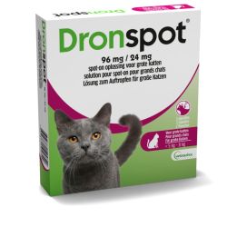 Dronspot 96mg/24mg Spot-on Chat Grand 5-8kg Pip 2