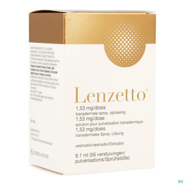 Lenzetto 1,53mg/dose Sol Pulv Transdermique