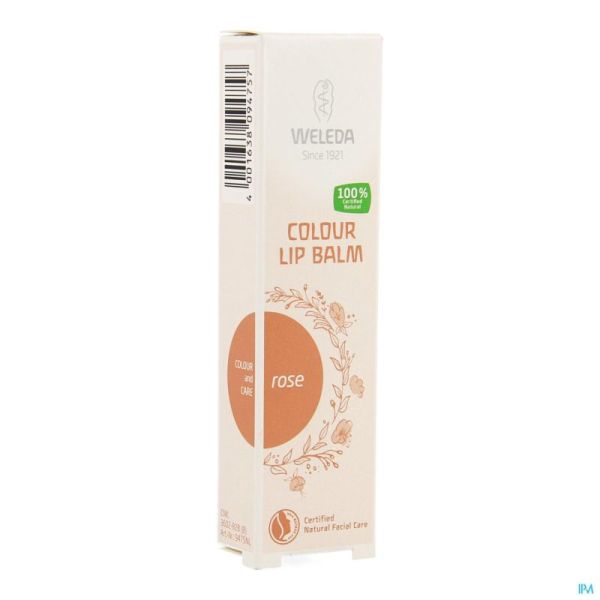 Weleda Colour Lip Balm Rose 10ml