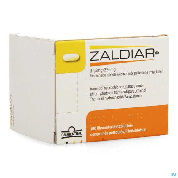 Zaldiar 37,5mg/325mg Tabl Pell 100 Blister