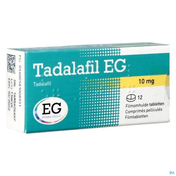Tadalafil EG 10Mg Comp Pell  12 X 10Mg