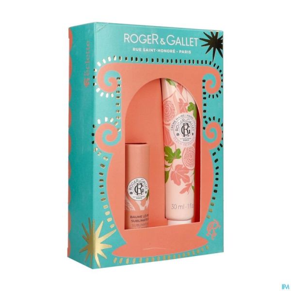 Roger&gallet Set Noel Fleur Fig.levres 5g+main30ml