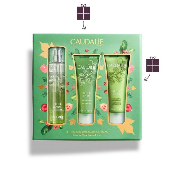 Caudalie Coffret trio parfum fleur vigne