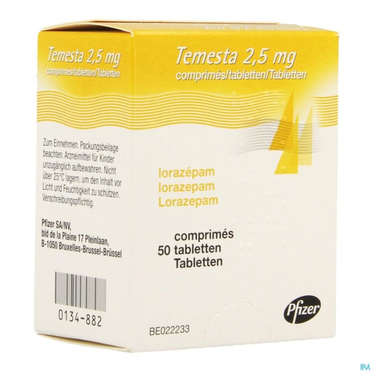 Temesta Comp 50 X 2,5mg