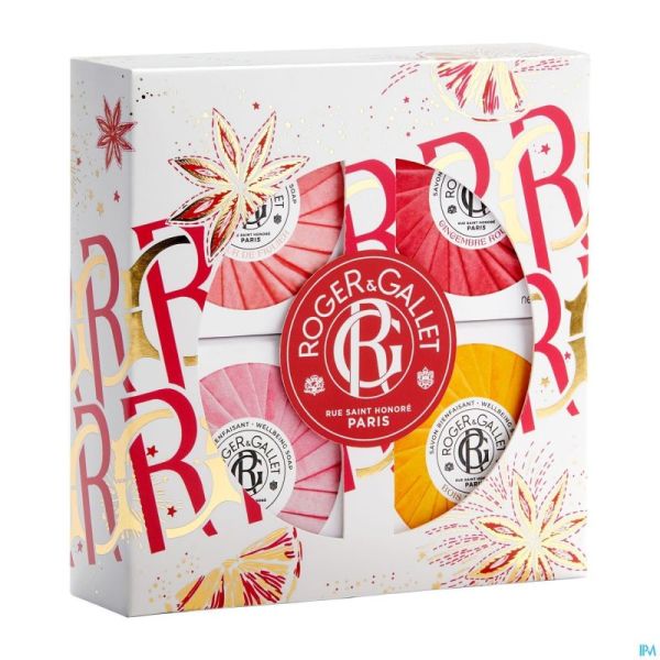 Roger&gallet Set Noel Multi 4 Savons 50g 4 Prod.