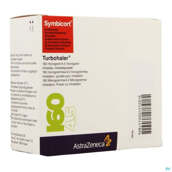 Symbicort Turbohaler 160mcg/4,5mcg Doses 3x120