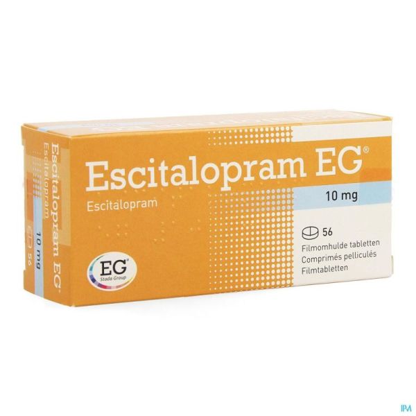 Escitalopram EG 10 Mg Comp Pell 56 X 10 Mg