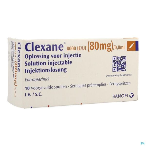 Clexane Ser Inj 10 X 80mg/0,8ml