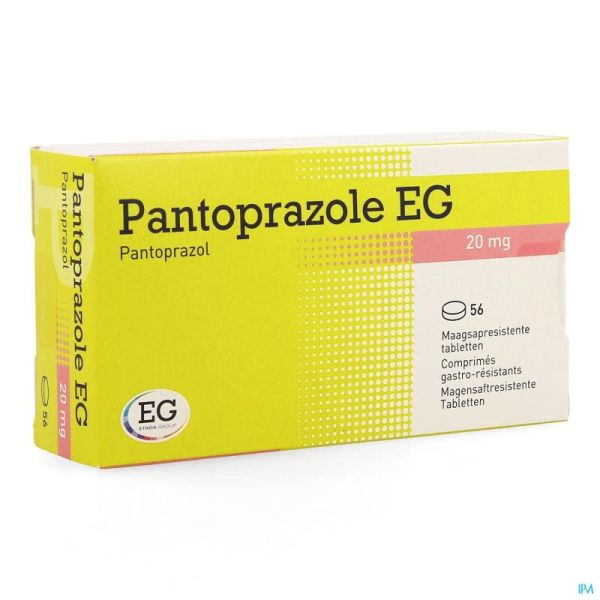 Pantoprazole EG 20Mg Comp Gastro Resist Blist 56