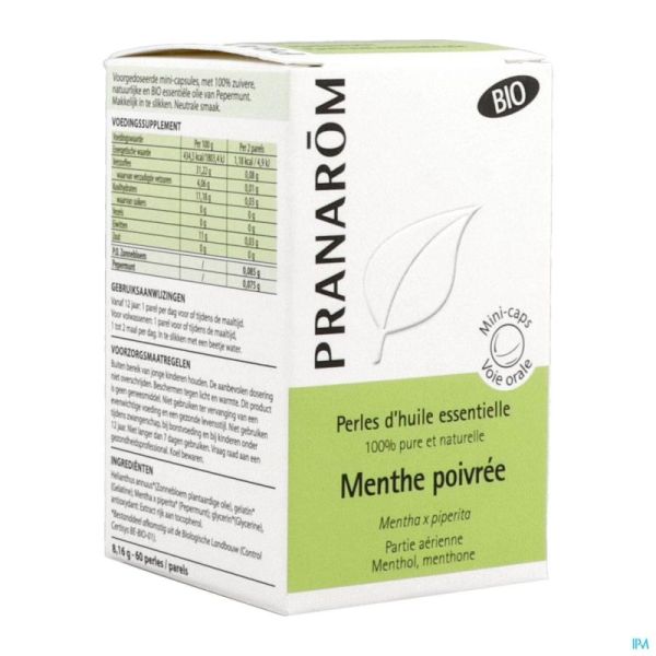 Aromaperles Menthe Poivree Caps 60