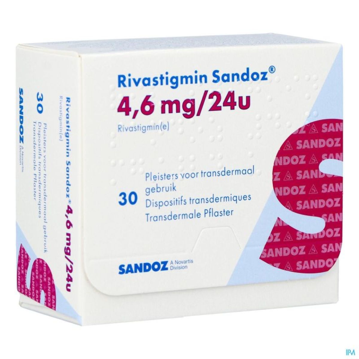 Rivastigmin Sandoz 4,6mg/24h Disp.transderm. 30
