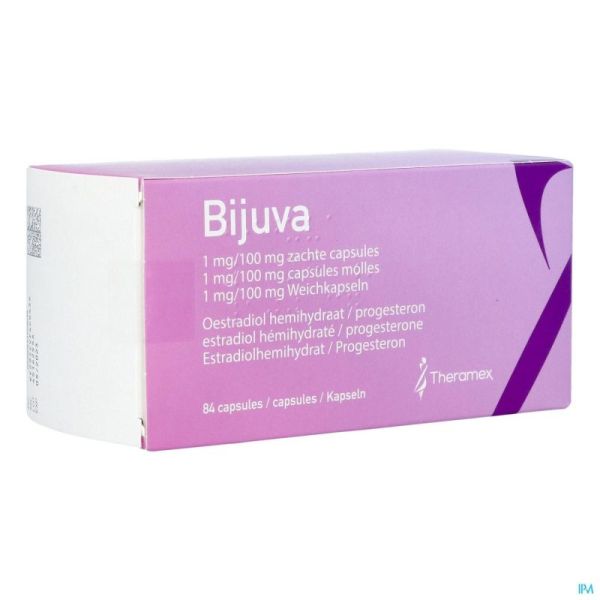 Bijuva 1mg/100mg Caps Molles 3x28