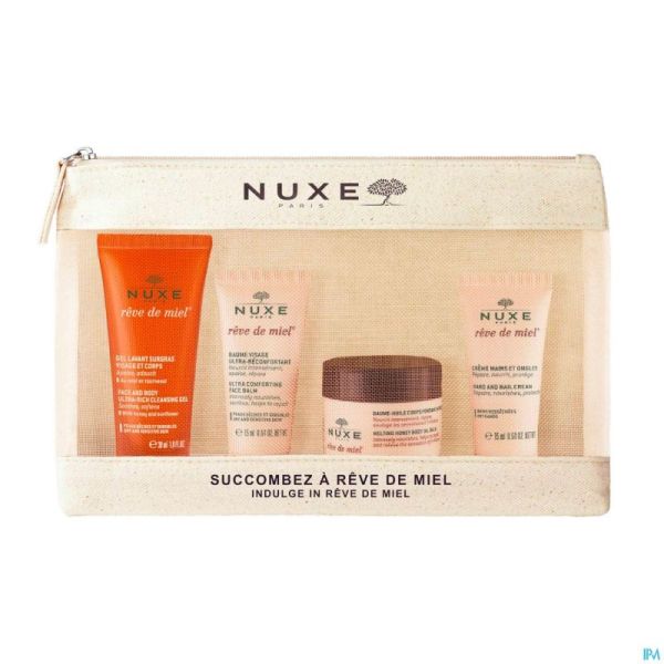 Nuxe Trousse Voyage Reve De Miel 4 Prod.