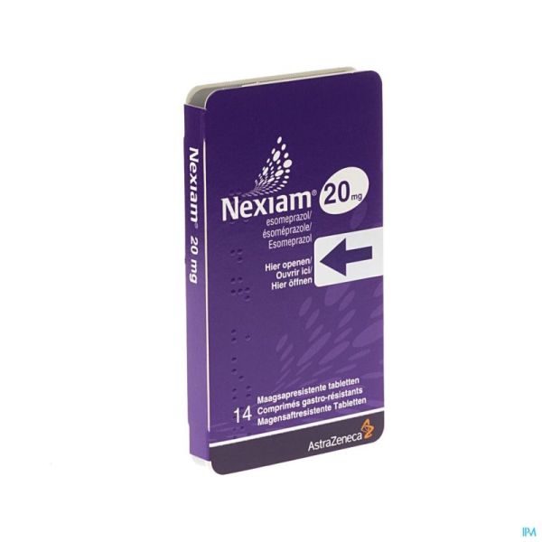 Nexiam 20mg Comp 14 X 20mg