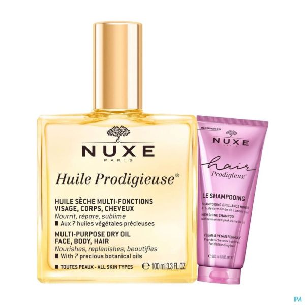 Nuxe Huile Prodigieuse Vapo 100ml+ Shampooing 30ml