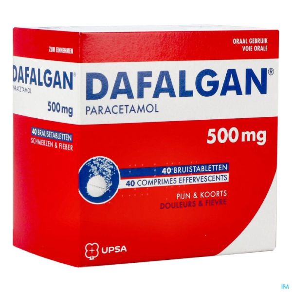 Dafalgan 500mg Comp Efferv. 40