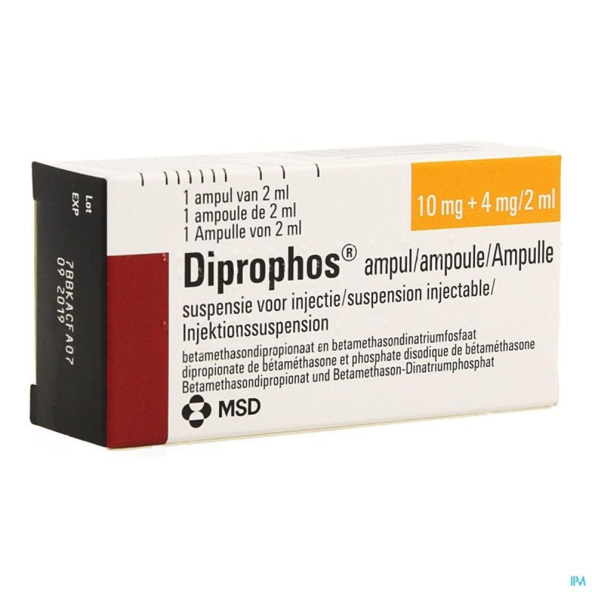 Addiphos Infusion Diprophos 10mg/2ml 4mg/2ml Susp Inj Amp 1 X 2ml