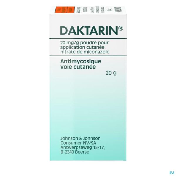 Daktarin Pulv Derm 1 X 20g 2%