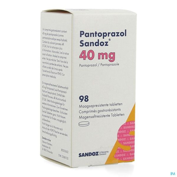 Pantoprazol 40mg Sandoz Gastro Resist.comp 98 Hdpe