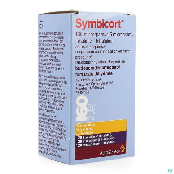 Symbicort 160mcg/4,5mcg Aerosol Doses 1x120