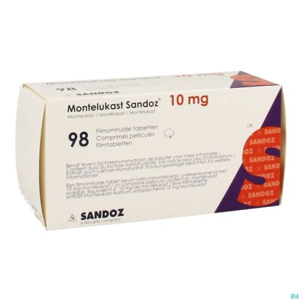 Montelukast Sandoz 10mg Comp Pell 98 X 10mg