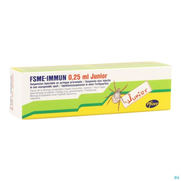 Fsme Immun 0,25ml Junior Susp Inj Ser Prerempli 1