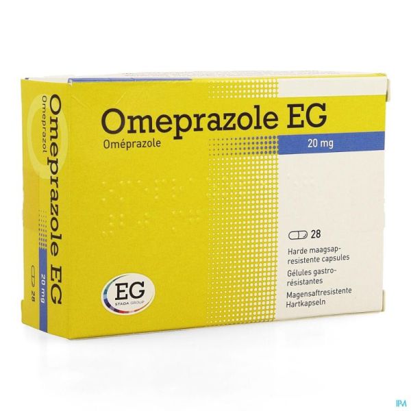 Omeprazole EG 20Mg Caps Gastro Resist Blis 28X20Mg