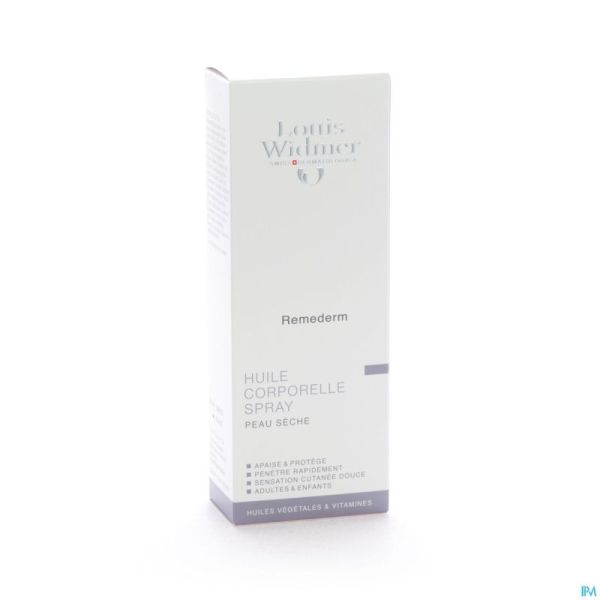 Widmer Remederm Huile Corps Spray Parf 150 Ml