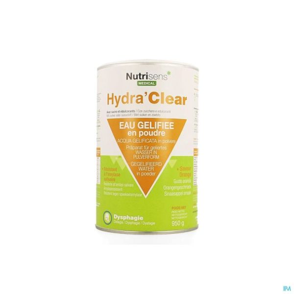 Hydra Clear Sucre Edulcorants Orange 950g