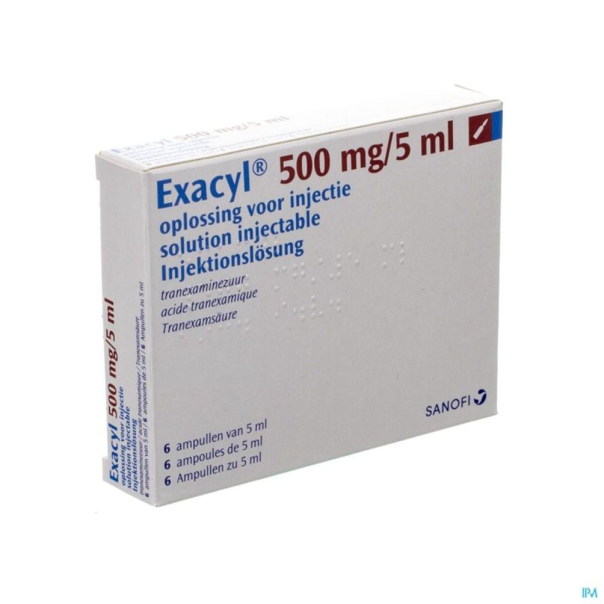 Exacyl Amp Inj 6x500mg/5ml