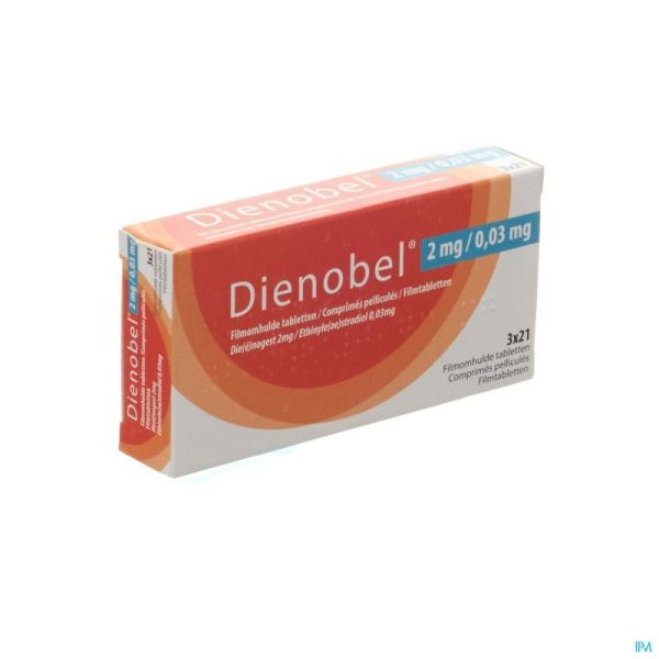 Dienobel 2mg/0,03mg Comp Pell 3x21