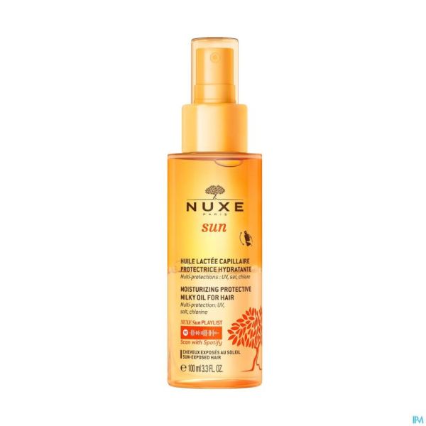 Nuxe Sun Huile Lacte Capil. Prot.hydra Fl 100ml Nf
