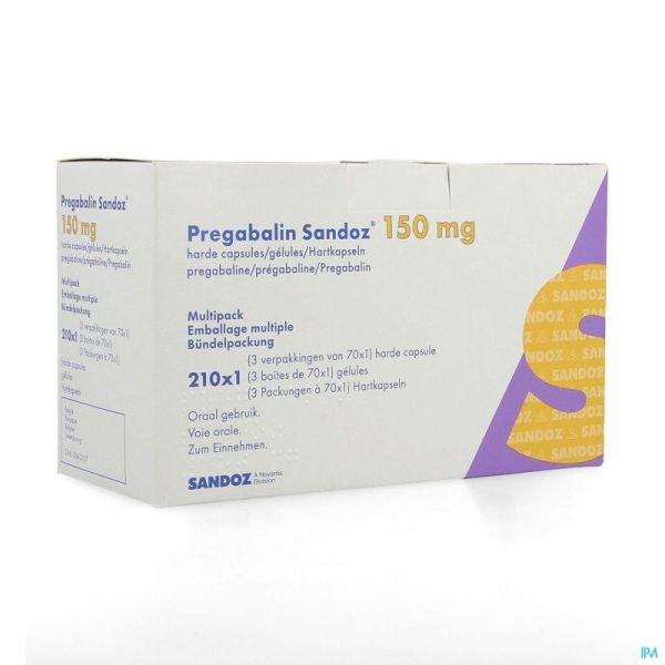 Pregabalin Sandoz 150mg Caps Dur 210