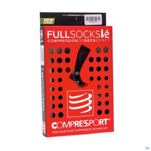 Compressport Full Socks Black 2l