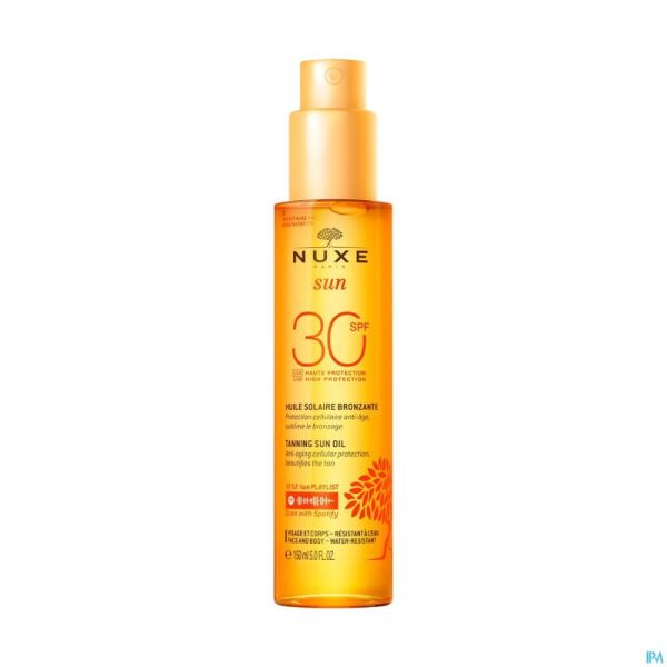 Nuxe Sun Huile Bronz. Ip30 Visage&corps150ml