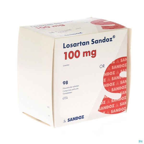 Losartan Sandoz 100mg Tabl 98 X 100mg