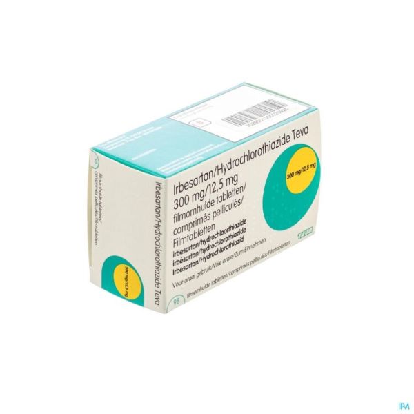 Irbesartan Hct Teva 300mg/12,5mg Comp Pell 98