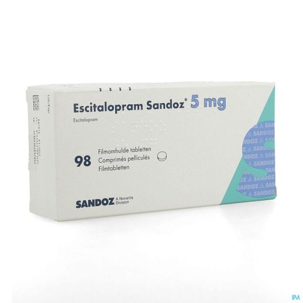 Escitalopram Sandoz 5mg Comp Pell 98