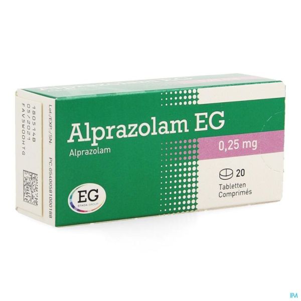 Alprazolam EG        Comp 20X0,25Mg