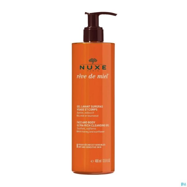 Nuxe Reve De Miel Gel Lavant Surgras Corps 400ml