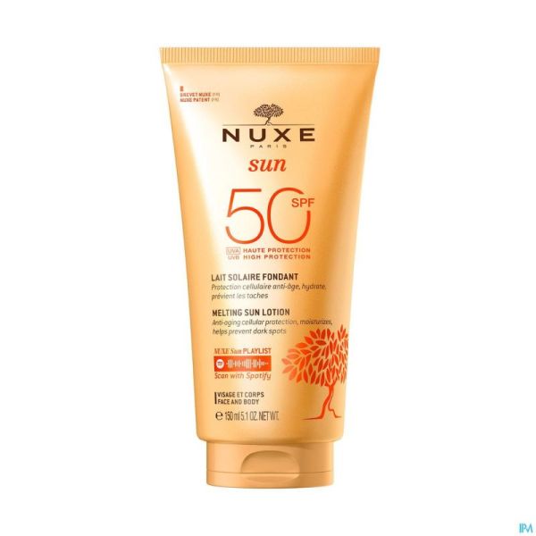 Nuxe Sun Lait Fondant Haute Protection Ip50 150ml