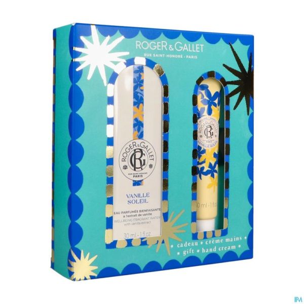 Roger&gallet Set Noel Vanille Sol.30ml+cr Main30ml