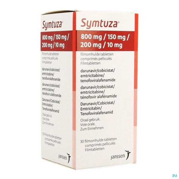 Symtuza 800mg/150mg/200mg/10mg Comp Pell 30