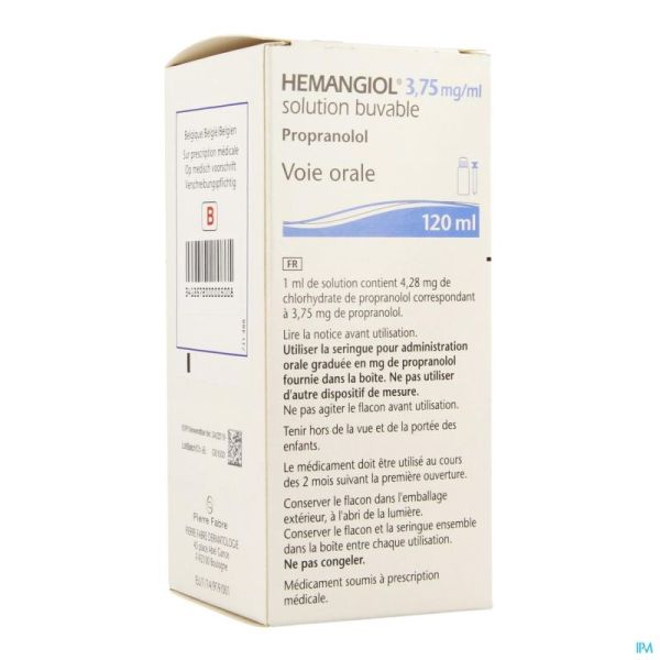 Hemangiol 3,75mg/ml Sol Buvable 120ml