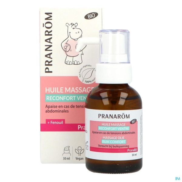 Pranabb Huile Massage Reconfort Ventre 30ml