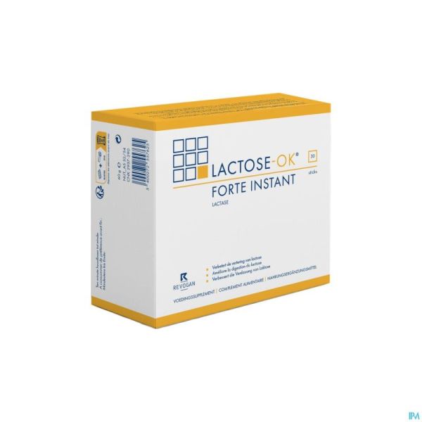 Lactose Ok Forte Instant Sticks 30 5762 Revogan